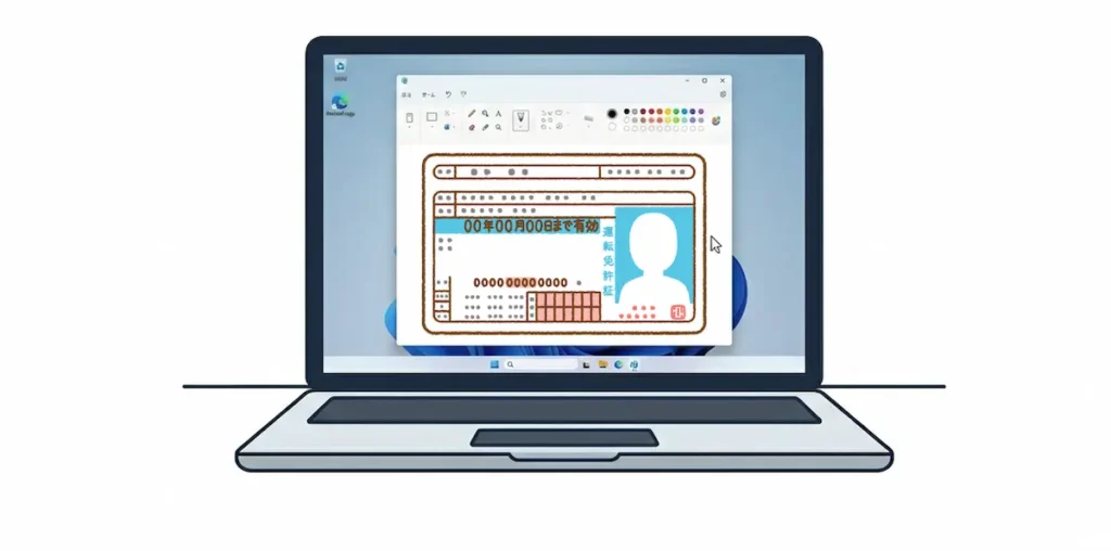 Windowsの「ペイント」で画像を開く